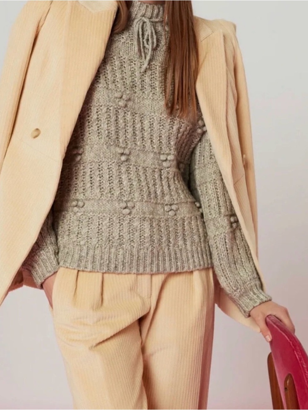 Whistles Tie Neck Jumper